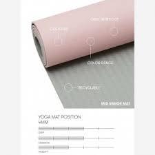 Casall Yoga Mat Position 4mm Lucky Pink/Grey