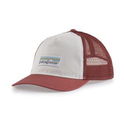 Patagonia Women’s Pastel P-6 Label Layback Trucker Hat – White W/Rosehip WTRO