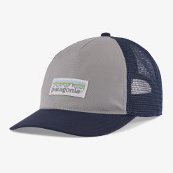 Patagonia Women’s Pastel P-6 Label Layback Trucker Hat – Salt Grey W/New Navy SGNV