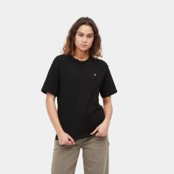 Carhartt S/S Chase T-Shirt Black / Gold