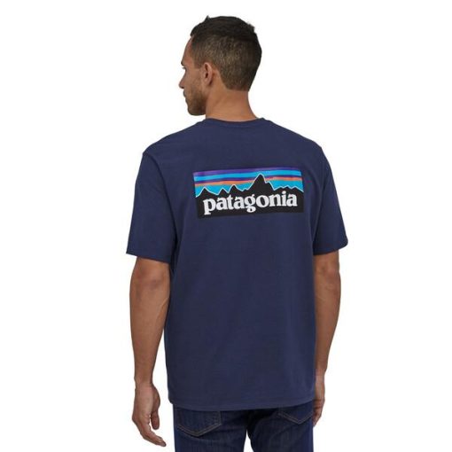 Patagonia Men’s P-6 Logo Responsibili-Tee® Classic Navy CNY