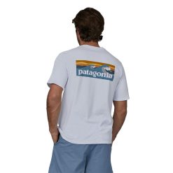 Patagonia Men’s Boardshort Logo Pocket Responsibili-Tee White WHI
