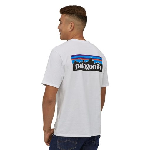 Patagonia P-6 Logo Responsibili-Tee® White WHI