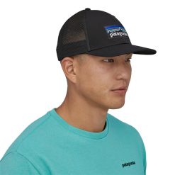 Patagonia P-6 Logo LoPro Trucker Hat Black BLK