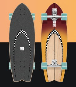 Long Island Surfskate Checker 30″x9.75″x19″