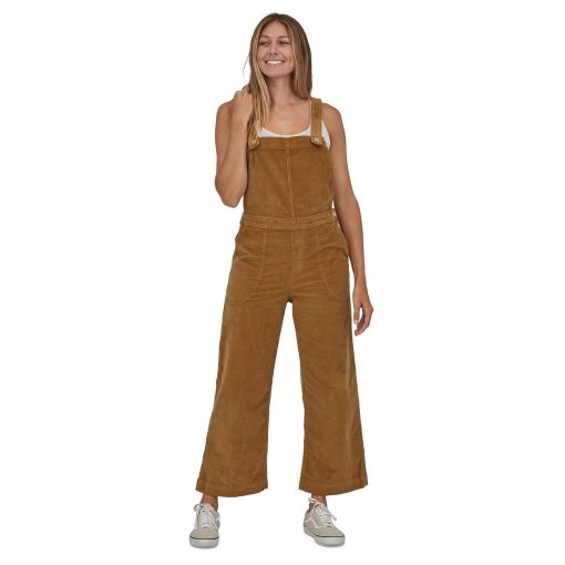 Patagonia Women’s Stand Up Cropped Overalls Nest Brown NESB