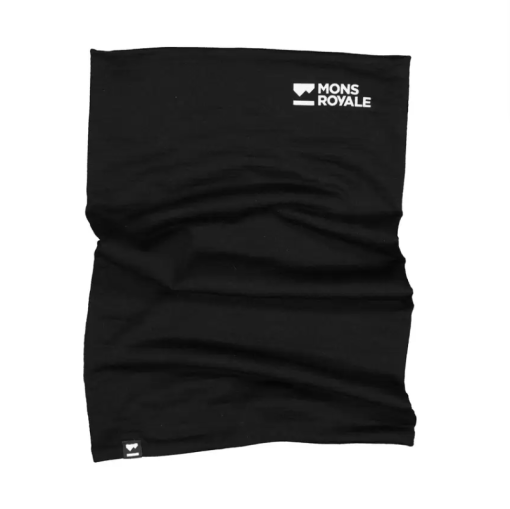 Mons Royale Double Up Neckwarmer Black Unisex