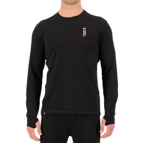 Mons Royale Cascade LS Black Mens