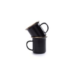 Barebones Espresso Cup/Enamel Set 2 Pcs Charcoal