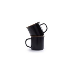 Barebones Mug/Enamel Set 2 Pcs Charcoal