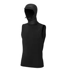 Mystic Neoprene Top with Hood 3/2mm Black